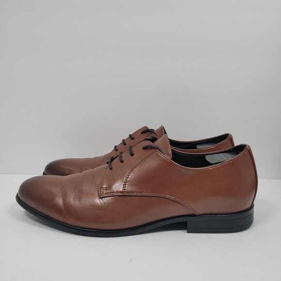 H&M Men's Low Heel Brown Oxfords Casual Dress Shoes US Size 11.5 - Picture 2 of 8